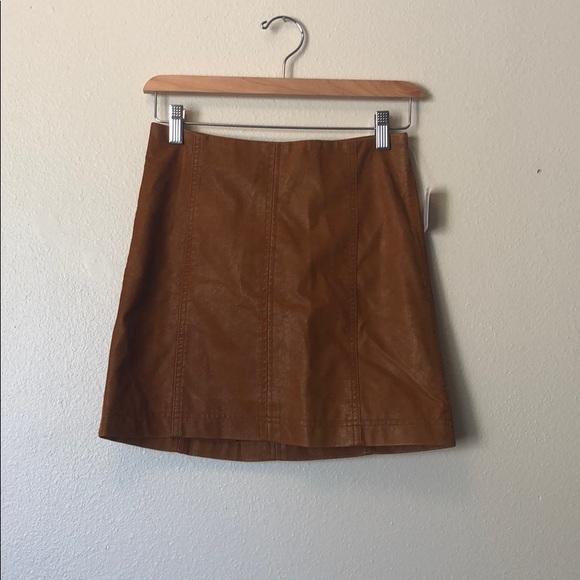 Free People Dresses & Skirts - Modern Femme Vegan Leather mini Skirt Free People Dresses & Skirts - Modern Femme Vegan Leather mini Skirt